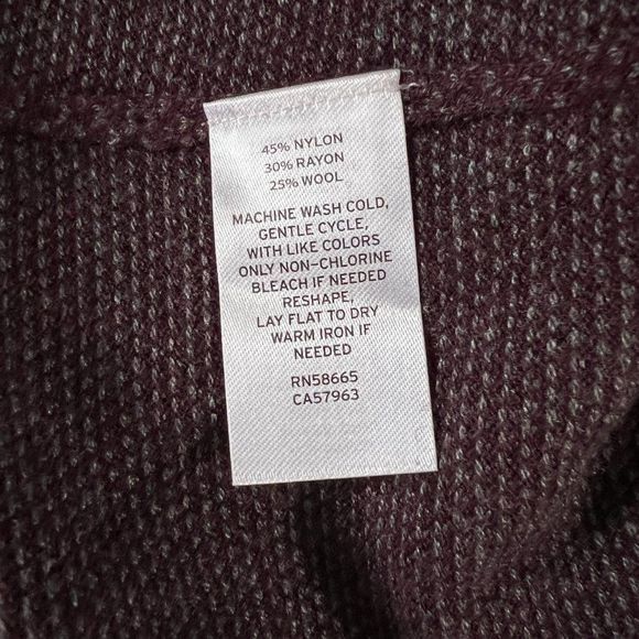 NWT NORDSTROM Purple Wool‎ Mix Crew Neck Sweater (XL) - Picture 7 of 8